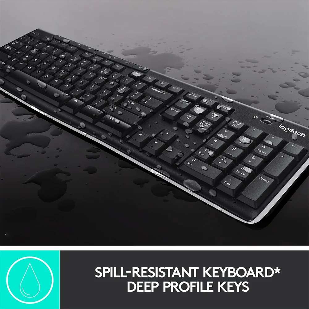 Logitech MK270 Wireless Keyboard + Mouse Combo English & Arabic