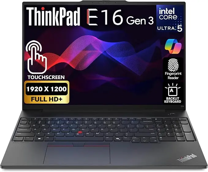 Lenovo ThinkPad E16 Gen 3 - Intel Core Ultra 5 225U, 16GB RAM, 512GB SSD