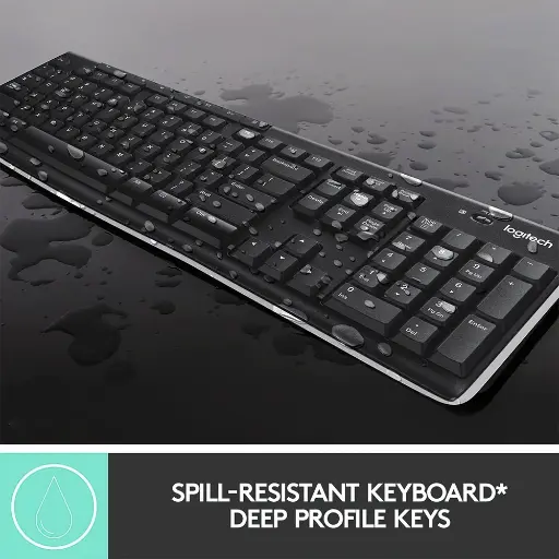 Logitech MK270 Wireless Keyboard + Mouse Combo English & Arabic
